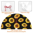 thumbnail image 4 of Lsque Sunflower (2) Print Christmas Tree Skirt, Tree Skirt with Ties or Velcro, Perfect for Holiday Decorations, Halloween, and New Year-48", 4 of 7