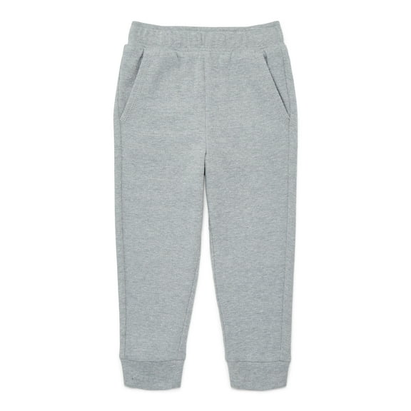 Garanimals Toddler Boys Holiday Solid Micro Thermal Joggers, Sizes 18M-5T