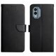 thumbnail image 1 of Funda de Cuero genuino Yuxing para teléfono Nokia X30 5G con tapa cierre broche función atril, 1 of 5