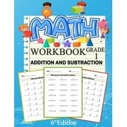 BO KIDSZONE Math Addition And Subtraction Workbook Grade 1 6th Edition: 100 Pages of Addition And Subtraction 1st Grade Worksheets Place Value Math Workbook, (Paperback)