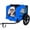 Blue, variant on Pet Bike Trailer Dog Cart for Bicycle – Folding Pet Trailer for Small & Medium Dogs, Quick-Release Wheels, Non-Slip Floor, Internal Leash, Easy Storage