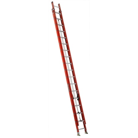 Louisville Ladder FE3236 36' Fiberglass "D" Rung Extension Ladder, Type IA, 300 Lbs Rated