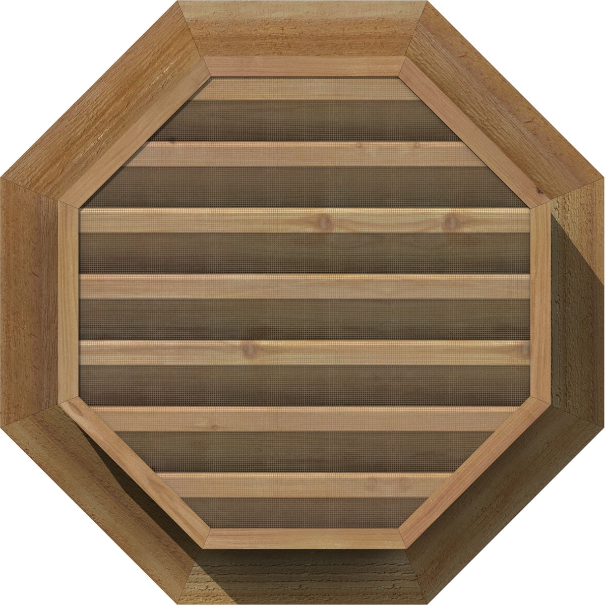 26W x 26H Unfinished Western Red Cedar Ekena Millwork GVWOC26X2601SFUWR Gable Vents 31W x 31H Frame Size