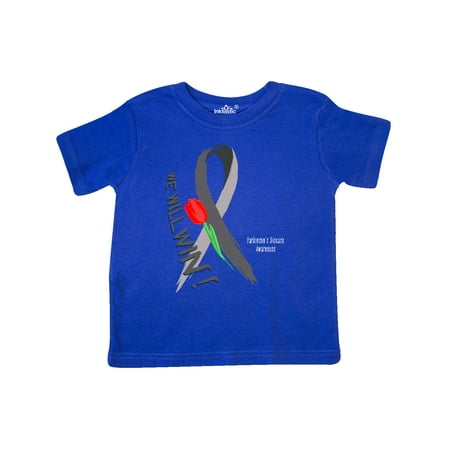 

Inktastic We Will Win Parkinson s Disease Awareness with Red Tulip Gift Toddler Boy or Toddler Girl T-Shirt