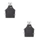 thumbnail image 1 of Vogacara Delantal de trabajo Cafeshop Disfraz Ampliamente aplicable Cocina Servicio doméstico Traje Jardinero Ropa Jefe Utilidad Delantales Type2 NO2, 1 of 6