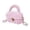 Pink, variant on Uobin Women’s Casual Fashion Tote Handwoven Shoulder Crossbody Purse For Daily Commute Business Use