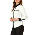 thumbnail image 4 of INSPIRE CHIC Women's Color Block Button Down Long Sleeve Work Shirt, 4 of 8