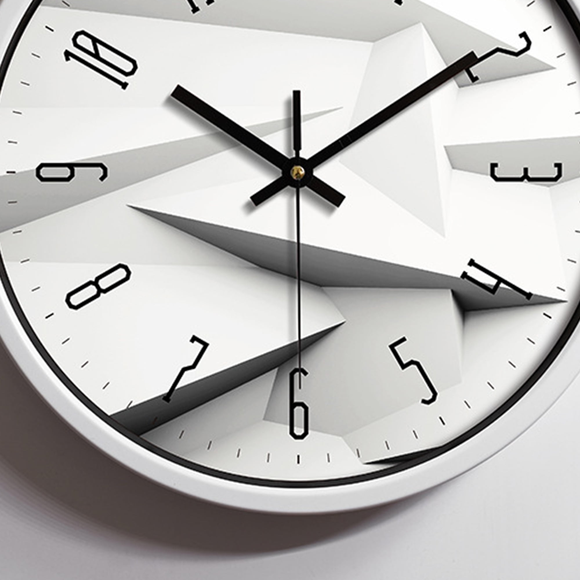 CozySound 12" Quartz Digital Contemporary Wall Clocks, Silent Non Ticking