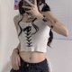 thumbnail image 2 of Camisola de punto con tirantes y cordón para mujer, color liso, sexy, sin mangas, para verano, 2024, 2 of 5