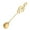 Gold, variant on EQWLJWE Music Note Design Spoons 304 Stainless Steel Creative Cute Teaspoons for Coffee Tea Dessert Drink Mixing Milkshake Spoon Tableware