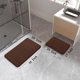 thumbnail image 2 of Juego de alfombras de baño Yimobra Memory Foam, 2 piezas, color marrón, 43 x 63+80 x 50 cm, 2 of 6