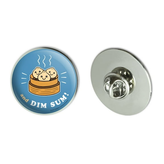 And Dim Sum Then Some Funny Humor Metal 1.1" Tie Tack Hat Lapel Pin Pinback