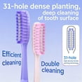 thumbnail image 3 of 4 Pack Adult Manual Toothbrushes, Extra-Long Brush heads Soft Bristles Toothbrushes, Toothbrush Pack with Suction Cup Base, 3 of 9