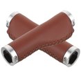 thumbnail image 1 of UPOUART 2Pcs Bike Handle Grips Light Brown PU Rubber for Easy Installation and Shock-proof, 1 of 8