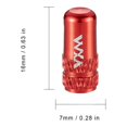 thumbnail image 2 of Tapa de válvula de neumático de bicicleta Presta a prueba de polvo para MTB Road Bike Red 10pcs, 2 of 2