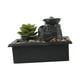 thumbnail image 4 of Fuente de agua, adorno de mesa, decoración Fengshui para aliviar el estrés, fuente de agua de jardín , fuente de cascada de mesa 002, 4 of 8