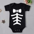 thumbnail image 5 of REDARER Baby Halloween Skeleton Short Sleeve Bodysuit Romper for My First Halloween Holiday Party Photoshoot Casual Daily Dress Up Outfit,0-3 Months, 5 of 5