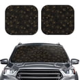 thumbnail image 2 of Yiaed Gold Spiders And Cobwebs Print Car Front Windshield Sun Shade,Foldable Anti-UV Car Sunshade for Front Window for Most Vehicles-Medium, 2 of 5