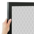 thumbnail image 4 of PinPix 28x12 Custom Cork Bulletin Board Quatrefoil Lt Grey Poster Board Has a Fabric Style Canvas Finish, Framed in Quatrefoil Lt Grey, by ArtToFrames (PinPix-582), 4 of 6