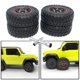 thumbnail image 3 of Paquete de 4 piezas de ruedas de goma Hugo 1:16 para XMYKC01CM Trucks Rojo con llave, 3 of 10