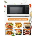 thumbnail image 3 of Commercial Chef CHCM11100W 1.1 cu. ft. Microwave Oven, White, 3 of 8