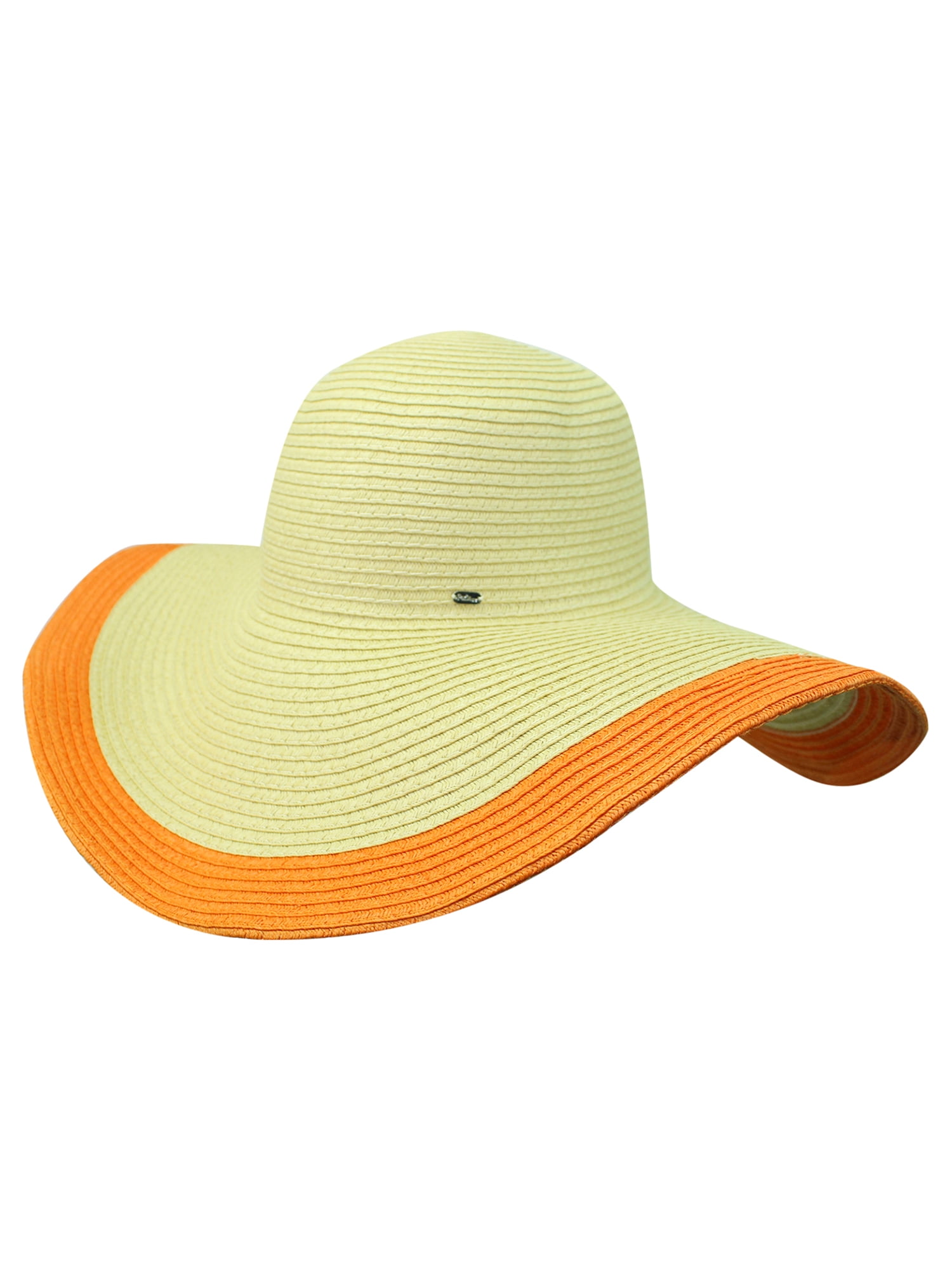 orange floppy hat