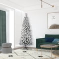 thumbnail image 6 of Vickerman 7.5' x 36" Flocked Pacific Pencil Artificial Christmas Tree, Unlit, 6 of 6