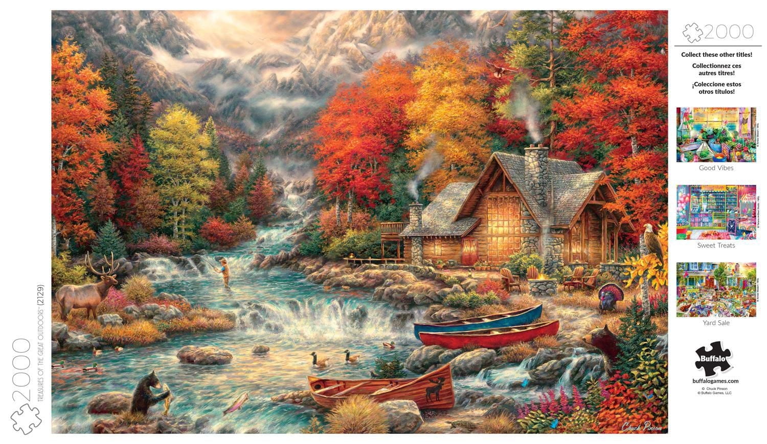 Buffalo Games - Chuck Pinson - Treasures of the Great Outdoors - 2000 Piece Jigsaw Puzzle