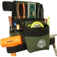 thumbnail image 6 of GRAINTEX CS2428 10-Pockets Hunter Green Finisher Tool Pouch Rip-stop Canvas with 2" Webbing Belt for Constructors, Electricians, Plumbers, Handymen, 6 of 7