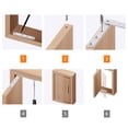 thumbnail image 6 of 2Pcs 360 Degree Rotatable Door Pivot Hinges, Stainless Steel Drawer Window Door Fittings, 6 of 10