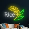thumbnail image 5 of Handmadetneonsign Rice Neon Sign, Organic Rice Wall Art Decor, Farmer Farmhouse Wall Decor, 5 of 5