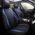 thumbnail image 2 of Universal Deluxe PU Leather 5-Seats Car Seat Cover Front Rear Cushion Full Set, 2 of 11
