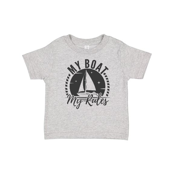 Inktastic My Boat My Rules Sailing Captain Boys or Girls Toddler T-Shirt