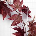 thumbnail image 2 of Efavormart 6FT Artificial Silk Maple Fall Leaf Garland, Fall Decor - Burgundy, 2 of 11