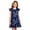 X60 Blue, variant on Bysome Girls Dresses Graphic Print Short Sleeve Crew Neck Dress Halloween Smooth Girls Dresses Size 3-4 Years Black