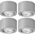 thumbnail image 3 of Set of 2 Adjustable Projection LED Spotlight 80x50mm Ceiling Light Surface Mount Round White Ceiling Light Spotlight LED Downlight Bulb 5W LED Module, 3 of 4