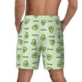thumbnail image 4 of Gaeub Green Avocado Mens Swim Trunks Stretch Beach Shorts Quick Dry for Men Swim Shorts Swimwear with Pockets- XX-Large, 4 of 9