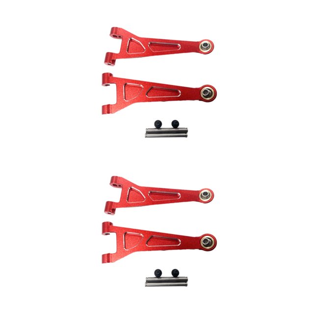 Tholdsy Brazos superiores delanteros de aluminio para 1/14 MJX Hyper Go 14209 14210 brazos superiores de aluminio Premium mejorados Rojo 2Conjunto