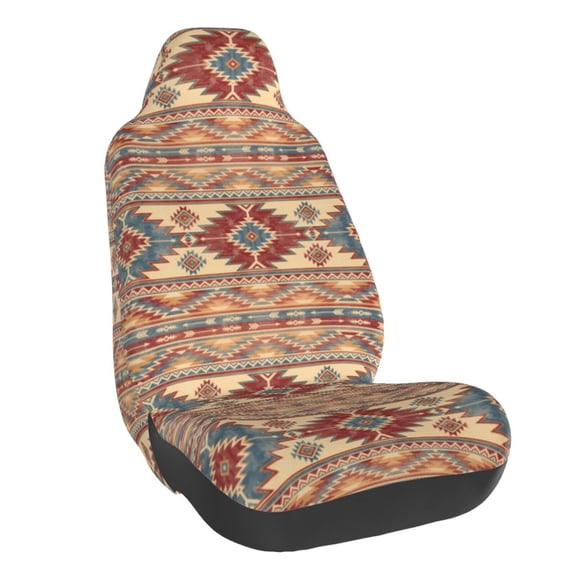 Vsdgher Traditional Tribal Aztec for Automotive Seat Covers for Cars Trucks and SUVs, Universal Fit Anti-Slip Bucket Seat Protector for Cars,Vehicle Seat Protector for Front Seats