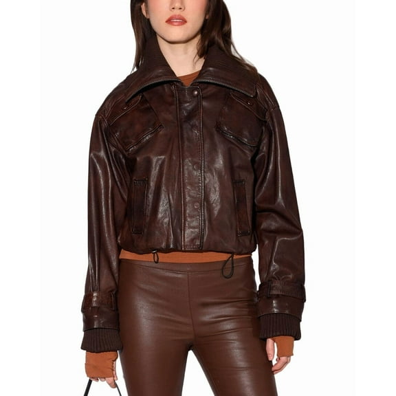 Walter Baker womens  Carmen Leather Jacket, xs