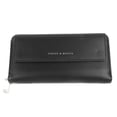 thumbnail image 4 of Cartera para mujer, de piel sintética, con cremallera, para teléfono móvil, tarjetero, bolso de mano con correa desmontable para uso diario, color negro, 4 of 15