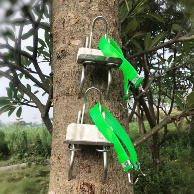 304 Stainless Steel Tree Climbing Tool Multi Function Pole Climbing Spikes Hook Non Slip Climbing Tree Tools