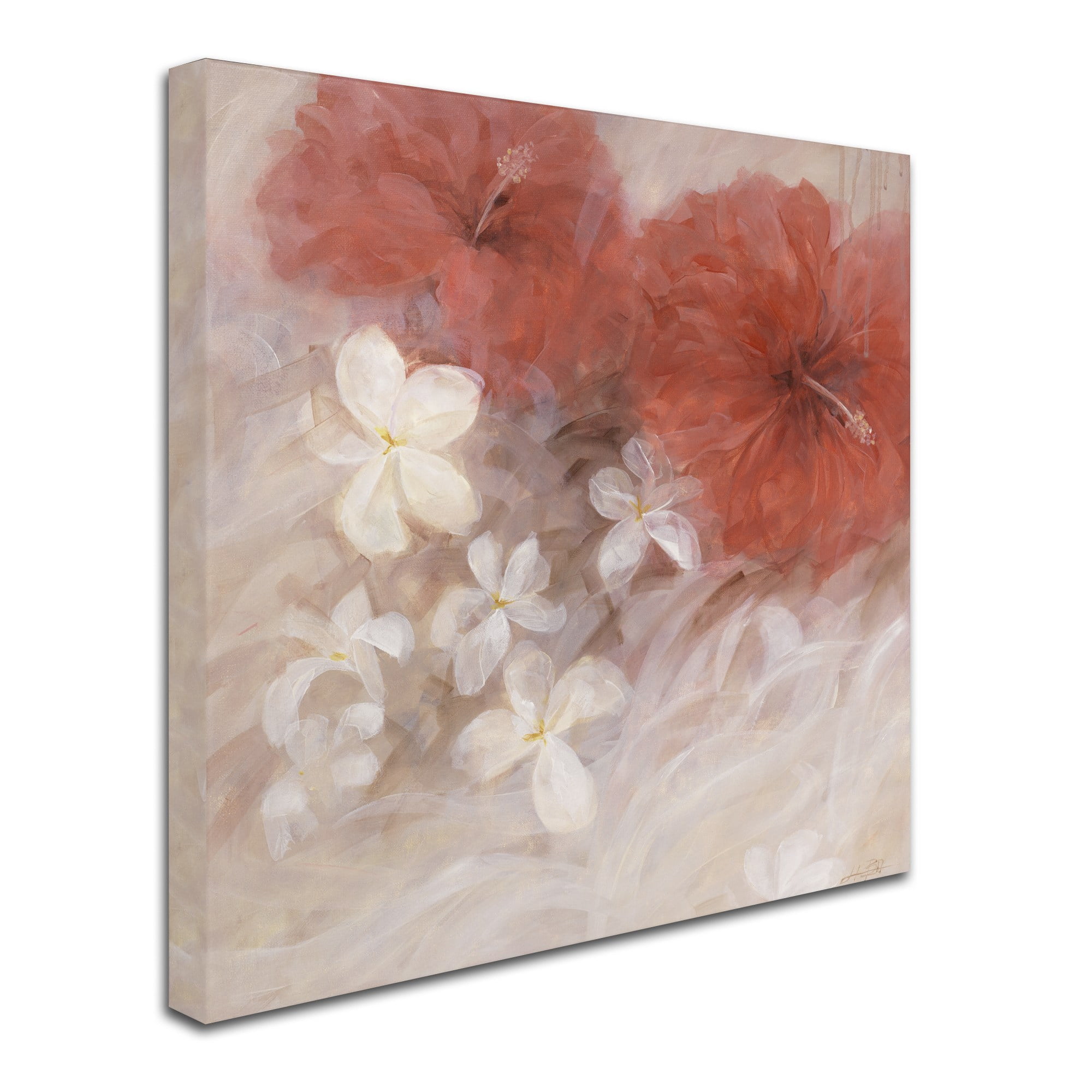 Li Bo 'Hibiscus II' Canvas Art
