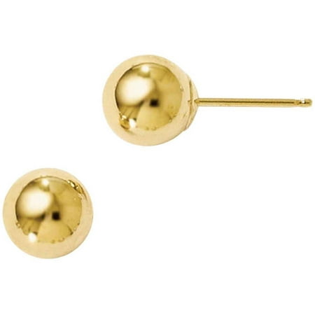 10kt Gold Polished Ball Post Earrings