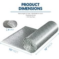 thumbnail image 6 of EconoHome Double Bubble Reflective Insulation Roll - Reflective Insulation Roll with Aluminum Foil Cover - Heat Radiant Barrier for Wall, Attic, Air Duct, Window Coverings, Radiator Cover - 16"x10', 6 of 10