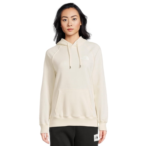 Sudadera con capucha THE NORTH FACE Box NSE para mujer, color blanco Dune, talla L