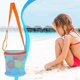 thumbnail image 5 of Bolsa de malla de playa de gran capacidad para coleccionista | Malla ligera y duradera | Cierre de cremallera | Correa de hombro ajustable | Organizador de almacenamiento de juguetes Shells | 1, 5 of 7