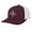 Maroon/White, variant on Christian Chosen Cross Embroidered Mens Adjustable Snapback Mesh Back Trucker Hat, Black/White