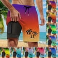 thumbnail image 2 of Kcolen Swim Trunks Men 5 Inch,Men Drawstring Swimming Short Stretchy Upf Bathing Suit with Compression Liner Summer Beach Swimwear, 2 of 5