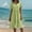 Green, variant on Gspmoly Dresses for Women Plus Size, Women'S Solid Color Patchwork Pleated Short Sleeved V-Neck Knee Length Dress Formal Dresses for Women Deals
